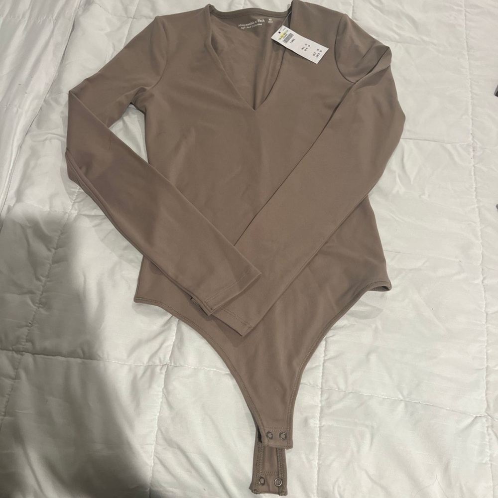 Brown Long Sleeve Bodysuit